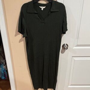 Terra & Sky Dark Green Maxi Dress